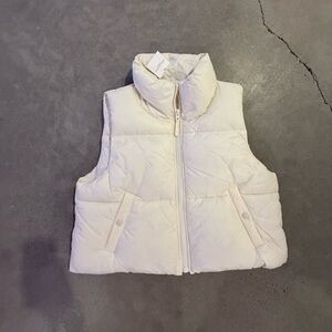 American Eagle Cropped vest, white